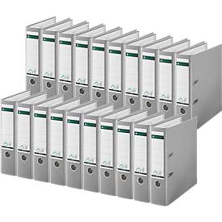 LEITZ® Map 1010, DIN A4, rugbreedte 80 mm, 20 stuks, grijs