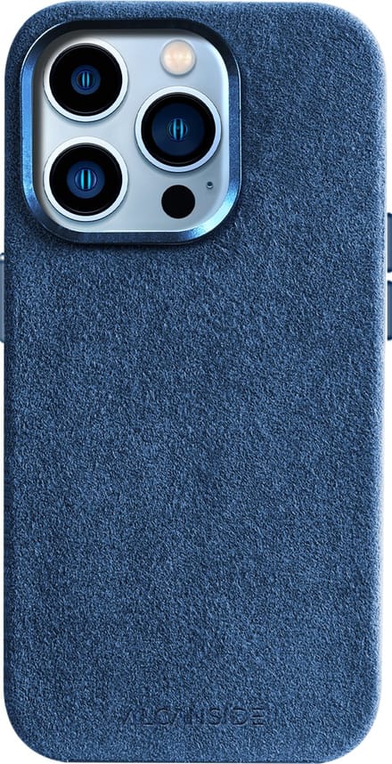 iPhone 14 Pro - Alcantara Case - Ocean blue