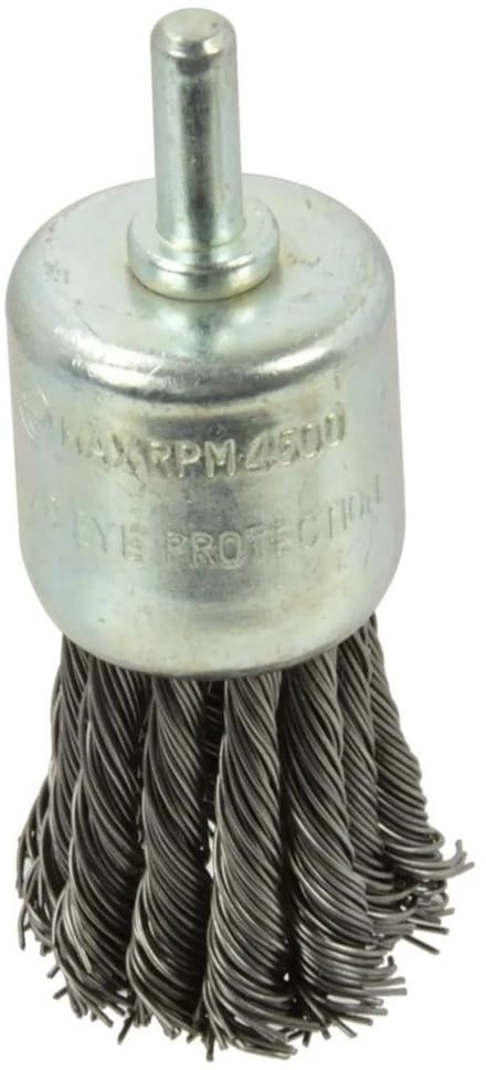 GEKO Twisted knot staalborstel - 28 mm - voor boren - 6 mm schacht