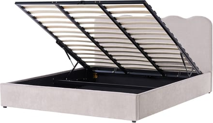 BELIANI NANTERRE - Bed met opbergruimte - Taupe - 180 x 200 cm - Stof