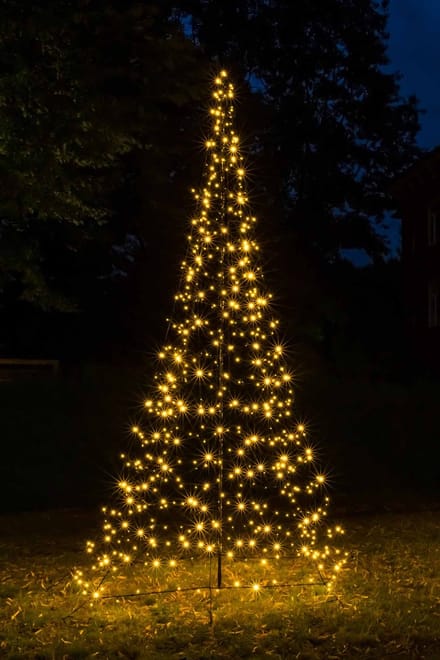 Galaxy LED Kerstboom voor buiten inclusief mast - 300 cm hoog - 480 LEDs - Warm wit