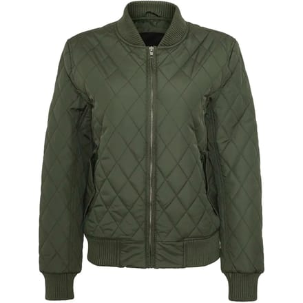 Urban Classics - Diamond Quilt Nylon Jacket - M - Groen