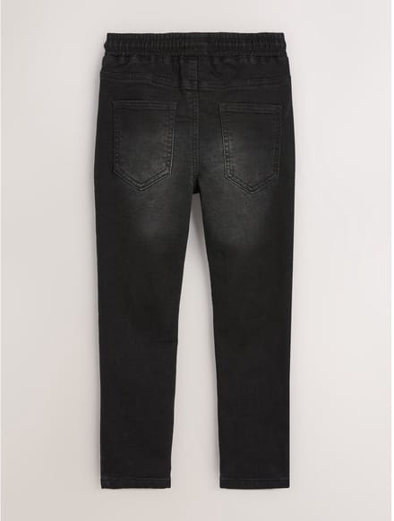 Next - Jongens - Jeans met elastische taille en strakke pasvorm - Zwart