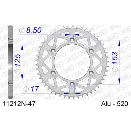 Tandwiel Afam 520 47 dents