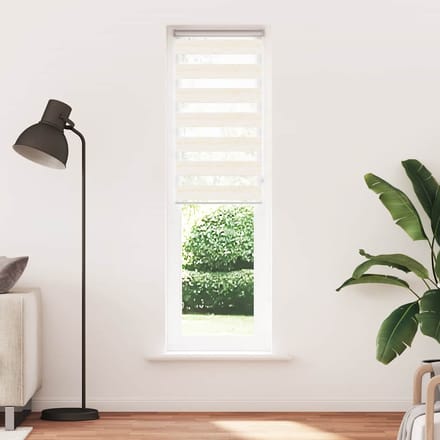 vidaXL - Zebra - rolgordijn - 65x200 - cm - stofbreedte - 60,9 - cm - marmerbeige