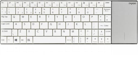 Draadloos multimedia toetsenbord touchpad E2710 Wit QWERTY
