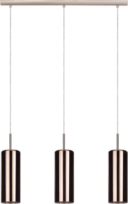 EGLO Selvino - Hanglamp - E27 - 71 cm - Koperkleurig glas