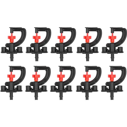 10 Pièces Buse de Pulvérisation à Réfraction Type G Micro Buse Rotative Arroseur d'Arrosage pour Serre black
