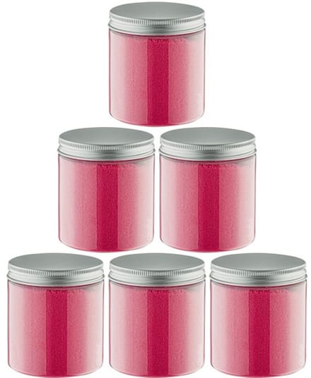 Scrubzout Fruity melon - 300 gram - Pot met aluminium deksel - set van 6 stuks - Hydraterende Lichaamsscrub