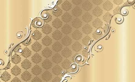 Vintage Pattern Gold Photo Wallcovering
