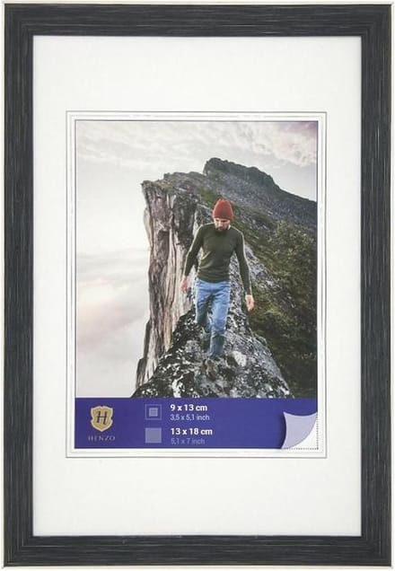 Fotolijst - Henzo - Edge - Fotomaat 13x18 cm - Donkergrijs