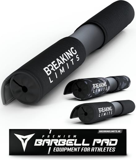 Breaking Limits Barbell Pad – Voor Squat & Hip Thrust – Nekbeschermer voor Halterstang –  Squat Pad/Kussen – Zwart