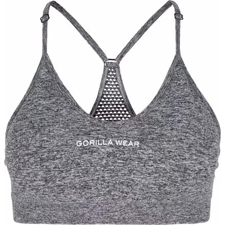 Gorilla Wear Quincy Seamless Sportbeha - Grijs - XS/S