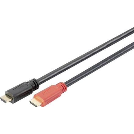 Digitus HDMI Aansluitkabel HDMI-A-stekker, HDMI-A-stekker 10.00 m Zwart AK-330105-100-S Vergulde steekcontacten HDMI-kabel