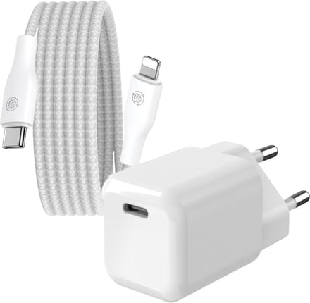 Mini Snellader 30w - 3 Meter - Oplader geschikt voor iPhone en iPad met Apple Lightning aansluiting