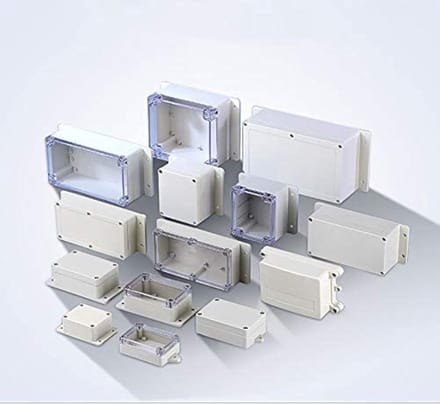 Waterdichte elektrische projectbehuizing ABS IP65 maat 27 wit