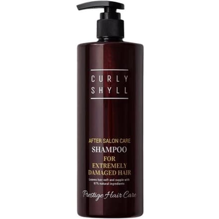 [CURLYSHYLL] Shampooing Soin Après-Salon Pour Cheveux Extrêmement Abîmés 500g black