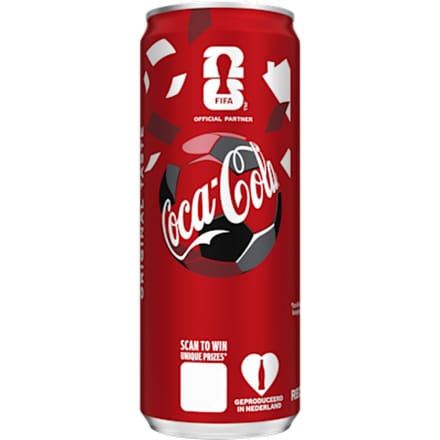Frisdrank Coca Cola Regular blik 330ml