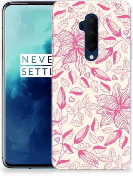 OnePlus 7T Pro TPU Case Pink Flowers