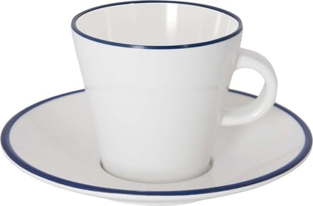 Gimex - Linea Line - Espresso set - Blauw - 85 ml - 2 Stuks