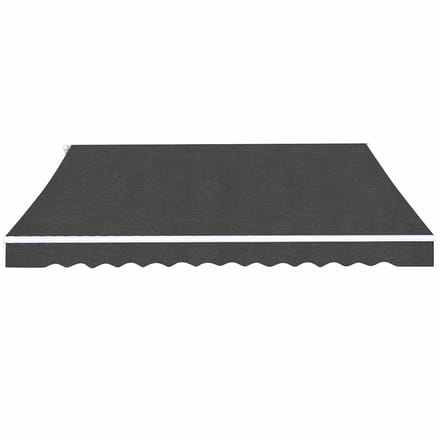 vidaXL - Luifel - handmatig - uittrekbaar - 450 - cm - antraciet