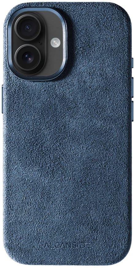 iPhone Alcantara Case - Ocean Blue