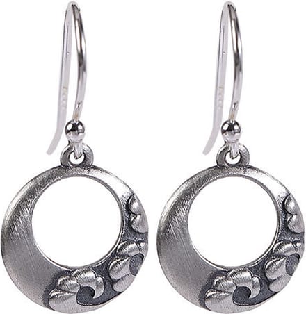 Oorbellen Zilver - Oorhangers - Bloemen