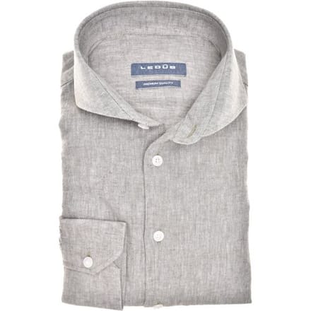 Ledûb Overhemd Casual Linen Blend Groen / male
