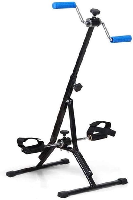 Pedaaloefenaar Hometrainer - Stepper Binnen - Revalidatie Training - Verstelbare Weerstand - 87-99 cm - Zwart