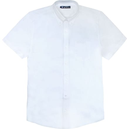 Ben Sherman Script Geborduurd Heren Wit Overhemd