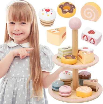 Viga Houten Taartplateau Met Accessoires - UNI