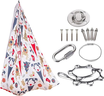 Plafondschommel - Hangmat Pod - Binnen Spelen - Antislip Grip - 280x150 cm - Toy print