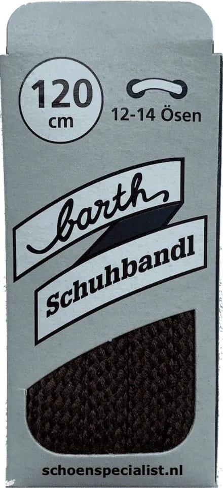 Veters - Middel Bruin - Platte - 120 CM  (Barth)