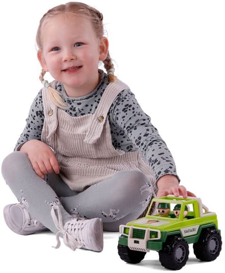 Cavallino Jeep Groen met 2 Speelfiguren