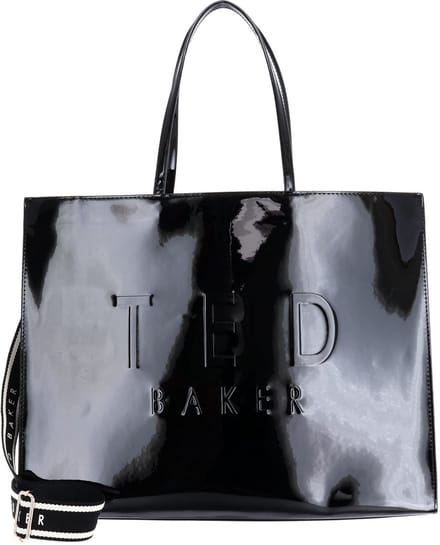 Ted Baker shopper schoudertas Iconna Webbing Extra Large Icon Bag Black zwart
