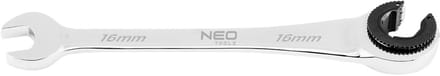 NEO TOOLS 09-263 - Ratel Steeksleutel - 16 mm - 72 Tanden - CrV Staal