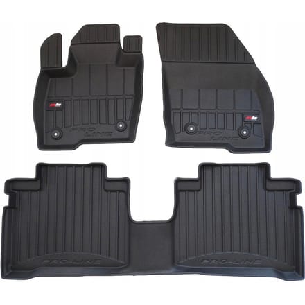 Frogum - 3D Pro-Line - Automatten Set - Geschikt voor FORD S-Max Mk2 2015-2023 - Hoge Rand 6cm - TPE Rubber