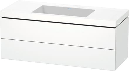 Duravit L-Cube - Wastafelonderkast met wastafel 50x120x48 cm, 2 laden, wit mat LC6929N1818