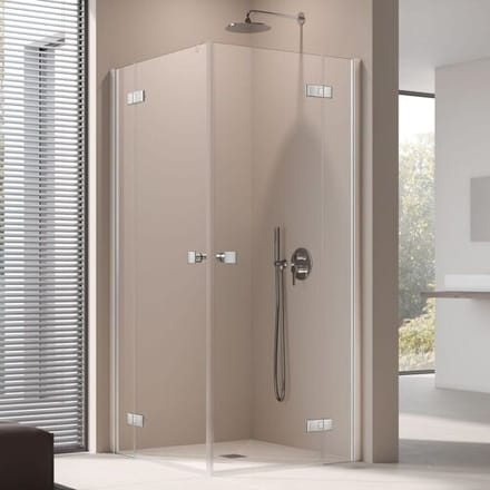 Kermi MENA corner entry swing door 80 cm half left MEEPL08020VAK