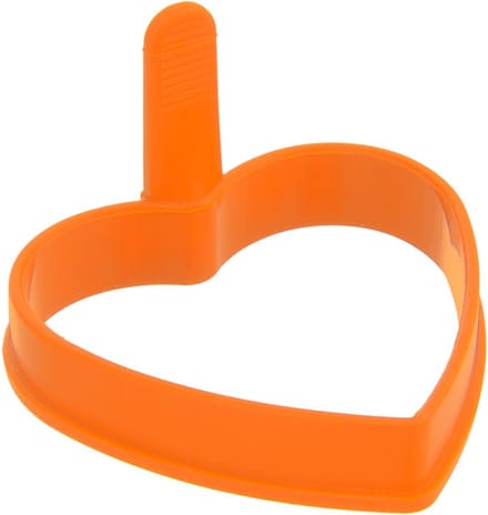 Ei Ring Silicone Oranje Hart SILLINIE - Kookring - Eierring - Eivorm - Rond - Pancake - Omelette