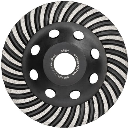 STIER diamantslijppan 125 x 22,23 mm Turbo