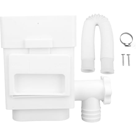 Regenpijpfilter Weerbestendig Ruimtebesparend Dakgoot Regenpijp Bladfilter Adapter voor 3in 4in white