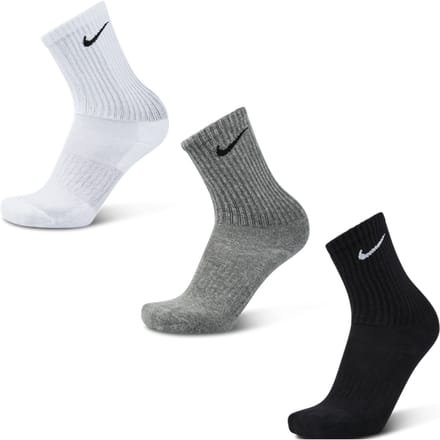 Nike Everyday Cushioned Crew 3 Pack Sokken Unisex - Wit - Maat 38 - 42