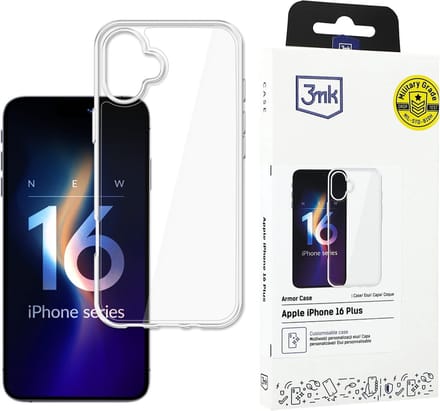 Gepantserd telefoonhoesje Apple iPhone 16 Plus - 3mk Armor Case