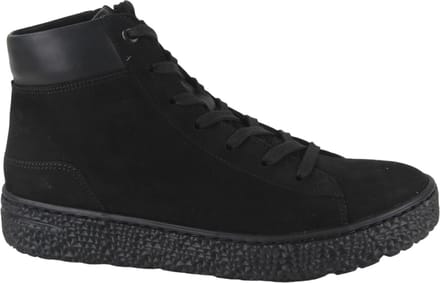 Hartjes Nub Mid Sneaker Sneakers - Suède - Dames - Zwart - Maat 42