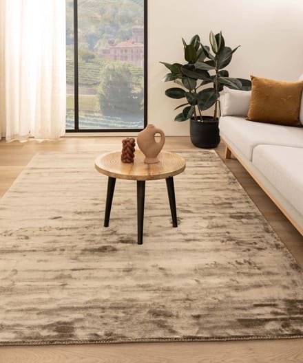 Viscose vloerkleed - Pearl bruin 80x150