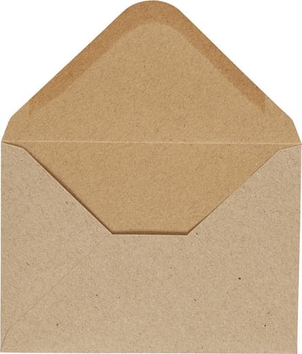 Envelop, afmeting envelop 11,5x16 cm, 110 gr, naturel, 10stuk/ 1 doos