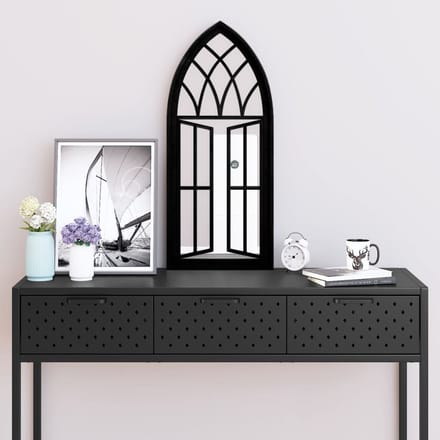 vidaXL - Spiegel - 70x30 - cm - ijzer - zwart