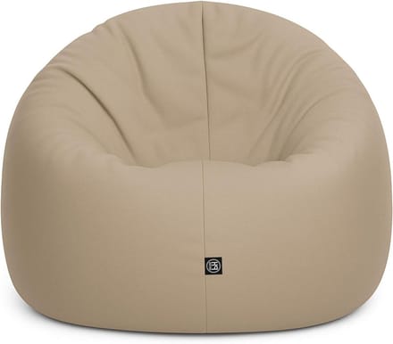 Zitzak Ligkussen - Zitkussen - Ontspannen Binnen Buiten - 2-in-1 Ontwerp - 145 cm Diameter - Beige