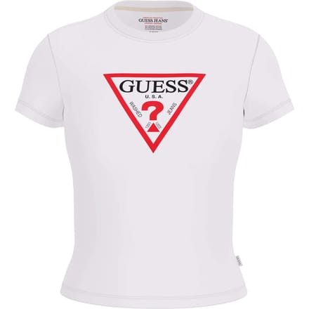 Guess Jeans Witte Biokatoenen Dames T-Shirt